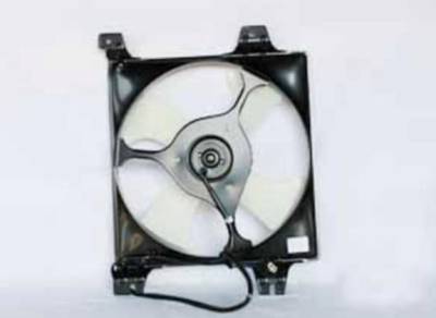 Rareelectrical - New Ac Condenser Fan Assembly Compatible With 1999-2003 Mitsubishi Galant 2.4L L4 2351Cc