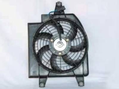 Rareelectrical - New Ac Condenser Fan Assembly Compatible With 2003-2005 Kia Rio Sedan Wagon 323-55009-200