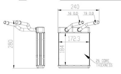 Rareelectrical - New Hvac Heater Core Front Compatible With Ford Econoline 92-96 E-150 Club Wagon E150 F2uz18476a