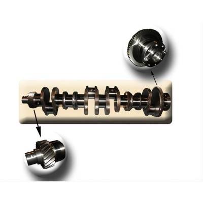 Rareelectrical - Crankshaft Compatible With John Deere 4955/4960/7700 6076 7.6L 6-Cyl Diesel 1991-2005 120.7Mm Stroke