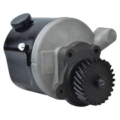Rareelectrical - Helical Cut Gear Power Steering Pump Compatible With Ford 5110 5610 6410 7610 New Holland 7010 8010