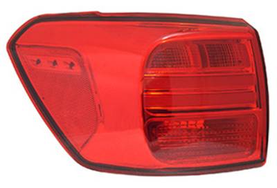 Rareelectrical - Left Outer Driver Tail Light Compatible With 2015-2016 Kia Sedona L Lx Ex Sx Sx Limited Sx+ 3.3L V6