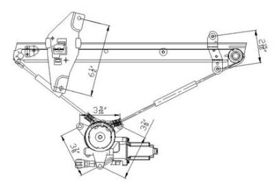 Rareelectrical - New Front Left Window Regulator Compatible With 93 94 95 96 97 Toyota Corolla 69820-02051 88300