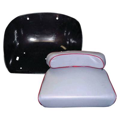 Rareelectrical - Grey Vinyl Seat Pan And Cushion Compatible With Ferguson Te20 Tea20 To20 To30 Massey Ferguson 35 88