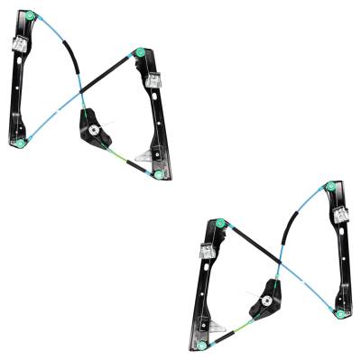 Rareelectrical - New Front Left And Front Right Window Regulator Compatible With Volkswagen Passat Base 4 Cyl 2.0L
