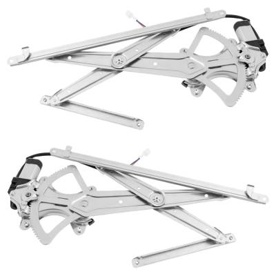 Rareelectrical - New Front Left And Front Right Window Regulator Compatible With Toyota Sequoia Sr5 8 Cyl 4.7L Tundra