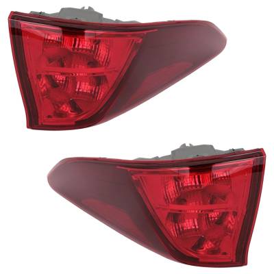 Rareelectrical - New Pair Of Inner Tail Light Compatible With Ford Ecosport S 4 Cyl 2.0L Ecosport Titanium 3 Cyl 1.0L