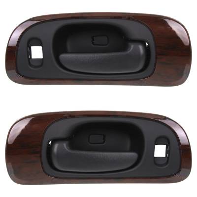 Rareelectrical - Front Pair Interior Door Handle Compatible With 1998-2004 Chrysler 300M Chrysler Lhs Concorde Black