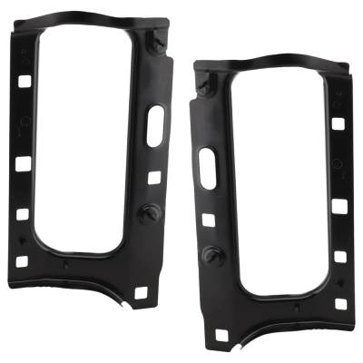 Rareelectrical - New Pair Of Headlight Bracket Compatible With Chevrolet Gmc Sierra 1500 Denali 8 Cyl 6.2L Silverado