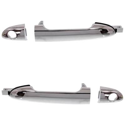 Rareelectrical - Front Driver And Passenger Side Exterior Door Handle Compatible With 2004-2009 Kia Spectra5 Kia