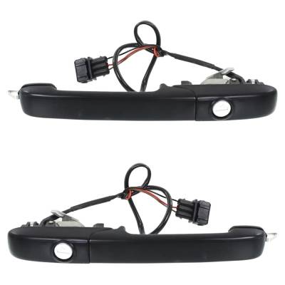 Rareelectrical - Front Left And Right Exterior Door Handle Compatible With 1994-1997 Volkswagen Passat Textured Black