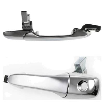 Rareelectrical - Front Driver And Passenger Side Exterior Door Handle Compatible With 2005-2014 Ford Mustang Chrome