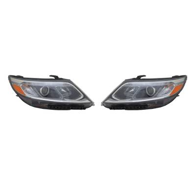 Rareelectrical - New Right And Left Headlights Compatible With Kia Sorento Lx 2014-2015 92102-1U500 92101-1U500