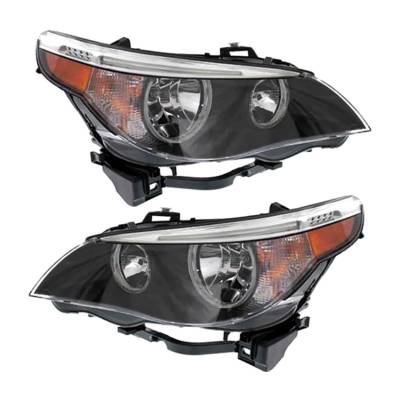 Rareelectrical - New Pair Of Halogen Headlight Compatible With Bmw 525Xi 550I Sedan 2006-2007 By Part Number