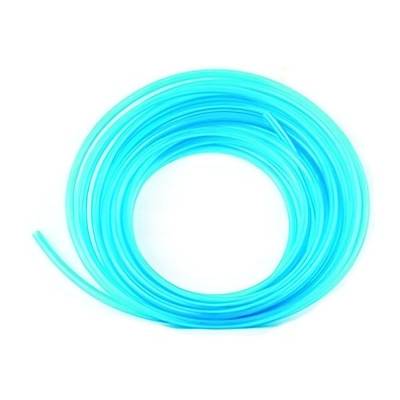 Rareelectrical - Polyurethane Fuel Line Hose 3/8" Inner Diameter X 25 Foot Roll Transparent Blue Compatible With