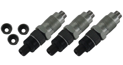 Rareelectrical - Fuel Injector Set Of 3 Compatible With Kubota Kx91-3 Kx91-3S Kx91-3S2 U35 U35-S2 Kx913 L2500dt