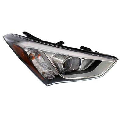 Rareelectrical - New Passengers Hid Headlight Compatible With Hyundai Santa Fe Sport Luxury Sport 2013-2016 By Part