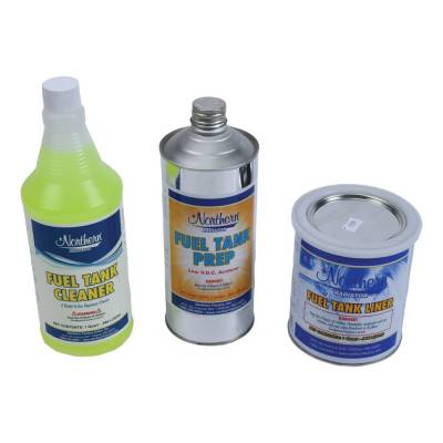 Rareelectrical - Fuel Tank Liner Kit Compatible With Farm Tractor Automotive Metal Fuel Tanks 12 To 20 Gallon Cleaner