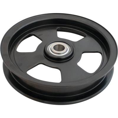Rareelectrical - Heavy Duty Flat Idler Pulley Compatible With Hustler Super Z 932137 932186 932251 932970 933002