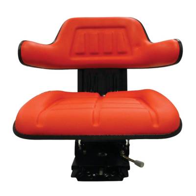 Rareelectrical - Economy Red Suspension Seat Compatible With Case Ih 258 268 278 385 454 464 484 485 574 584 585 674