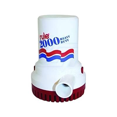 Rareelectrical - 2000 Gph Non-Automatic Marine Bilge Pump Compatible With Rule Model 10 12V Dc Submersible Electric