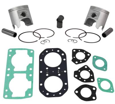 Rareelectrical - Top End Rebuild Kit Compatible With 1986-1996 Kawasaki 650 Twin 2-Stroke Sx 300 X2 650 Sx 650 Ts 650