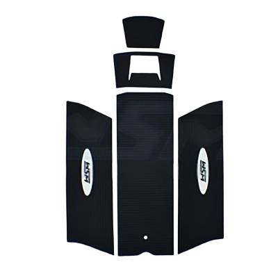 Rareelectrical - Traction Mat Compatible With 1982-1989 Kawasaki Js 300 Js 440 Js 550 Stand-Up Jet Ski Black Eva Foam