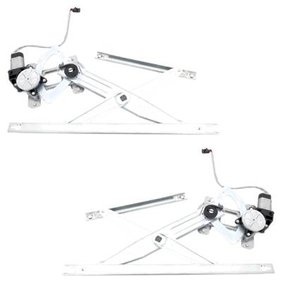 Rareelectrical - New OEM Replacement Front Left And Front Right Window Regulator Compatible With Ford F-350 Super