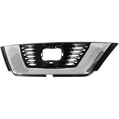 RAREELECTRICAL - New Textured Black Grille Assembly Compatible With Nissan Rogue Sv 4 Cyl 2.5L Rogue Sl Hybrid 4 Cyl
