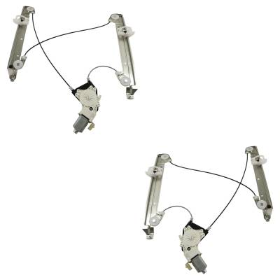 Rareelectrical - Front Left And Front Right Window Regulator Compatible With Dodge Caliber Uptown 4 Cyl 2.4L Caliber