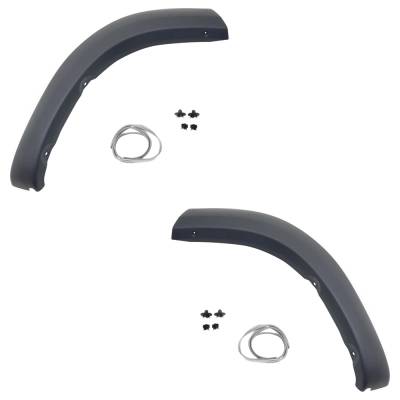 Rareelectrical - New Rear Left Rear Section And Right Section Fender Trim Compatible With Toyota Rav4 Sport Rav4 Base