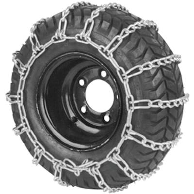 Rareelectrical - 2 Link Tire Chain Pair 4.00/4.80-8 16X4.8X8 Compatible With Mtd Troy-Bilt Cub Cadet Poulan Pro