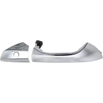 Rareelectrical - Front Passenger Side Exterior Door Handle Compatible With 2008-2012 Honda Accord Chrome With Key