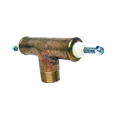 Rareelectrical - T-Ball Check Valve Assembly Compatible With Mercruiser V6 V8 Gm 4.3L-8.2L Thermostat Housing