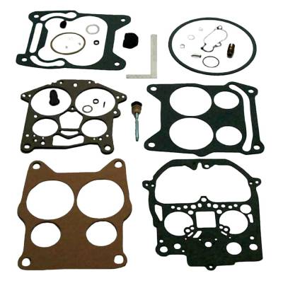 Rareelectrical - Carburetor Rebuild Kit Compatible With 1977-1978 Omc I/O 305 350 Cid V8 Rochester Quadrajet 4-Barrel