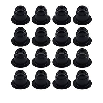 Rareelectrical - 16-Pack Valve Stem Seal Compatible With Mercury Verado 135-275Hp 4-Stroke Supercharged Outboard