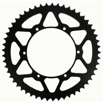 Rareelectrical - Rear Drive Sprocket 53T 520 Chain Steel Compatible With Kawasaki Kx 125 Kx 250 (2-Stroke) Kx 500