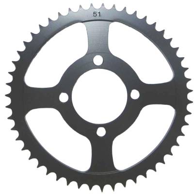 Rareelectrical - Rear Drive Sprocket 51T 428 Chain Steel Compatible With Yamaha Tt-R 125 Tt-R 125Le 2002-2025 124Cc