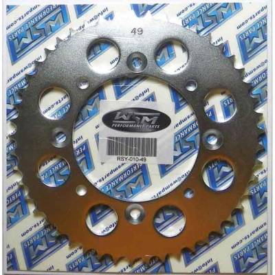 Rareelectrical - Rear Drive Sprocket 49T 428 Chain Steel Compatible With Suzuki Yz 80 Yz 85 1993-2025 79-85Cc