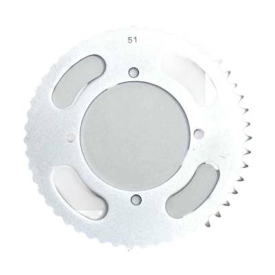 Rareelectrical - Rear Drive Sprocket 51T 420 Chain Steel Compatible With Kawasaki Kx 80 Kx 85 Kx 100 Kx 112 1986-2023