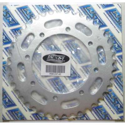 Rareelectrical - Rear Drive Sprocket 42T 520 Chain Steel Compatible With Kawasaki Klr 650 (Kl650-A/B/C/E) Klr 650