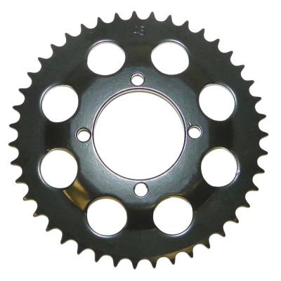 Rareelectrical - Rear Drive Sprocket 43T 428 Chain Steel Compatible With Yamaha Yt 125 Tri-Moto Yt 175 Tri-Moto