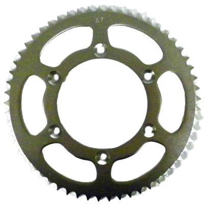 Rareelectrical - Rear Drive Sprocket 57T 428 Chain Steel Compatible With Kawasaki Drz 125 Drz-L 125 (Big Wheel)
