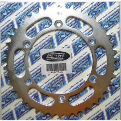 Rareelectrical - Rear Drive Sprocket 43T 520 Chain Steel Compatible With Kawasaki Rm 125 Rm 250 Rmx 250 Rmx 450