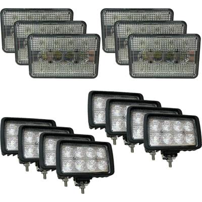 Rareelectrical - Led Light Kit 1998-2006 Compatible With Case Ih Axial-Flow 2344 2366 2377 2388 Combine 680W 49800 Lm