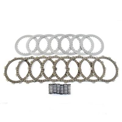 Rareelectrical - Clutch Friction Steel Plates Springs Kit Compatible With 1990-2001 Honda Cr250r 249Cc Cr500r 491Cc