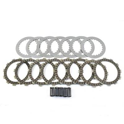 Rareelectrical - Clutch Friction Steel Plates Springs Kit Compatible With 2000-2007 Honda Cr125r Cr 125R 124Cc
