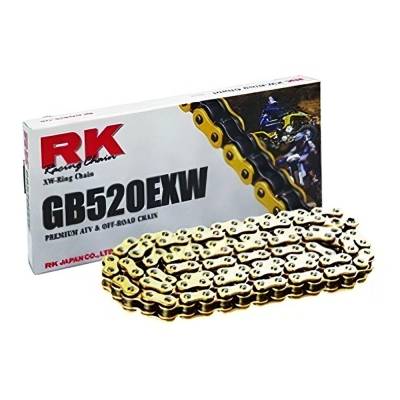 Rareelectrical - 520 Gold Xw-Ring Heavy Duty Performance Chain 92 Link Compatible With Honda Kawasaki Yamaha Suzuki