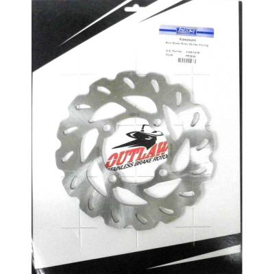 Rareelectrical - Rear Brake Disc Rotor Compatible With 2008-2014 Kawasaki Kfx450r Ksf450b 449Cc Dohc Sport Atv