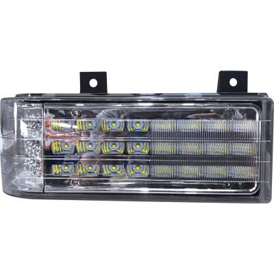 Rareelectrical - Right Led Headlight Spot Flood Compatible With Ford New Holland 8670 8770 8870 8970 8670A 8770A